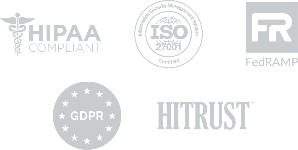 HIPPA ISO FEDRAMP GDPR HITRUST